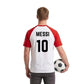 Custom Name Number Raglan Football Player Personalised T-Shirt