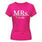 Custom Name Wedding Date Graphic Bride Ladies T-Shirt