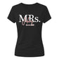 Custom Name Wedding Date Graphic Bride Ladies T-Shirt