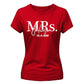 Custom Name Wedding Date Graphic Bride Ladies T-Shirt