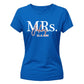 Custom Name Wedding Date Graphic Bride Ladies T-Shirt
