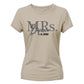 Custom Name Wedding Date Graphic Bride Ladies T-Shirt