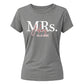 Custom Name Wedding Date Graphic Bride Ladies T-Shirt