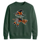 Custom name witch broomstick Halloween Unisex Sweatshirt