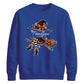 Custom name witch broomstick Halloween Unisex Sweatshirt
