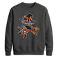 Custom name witch broomstick Halloween Unisex Sweatshirt
