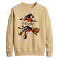 Custom name witch broomstick Halloween Unisex Sweatshirt