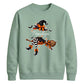 Custom name witch broomstick Halloween Unisex Sweatshirt