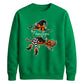 Custom name witch broomstick Halloween Unisex Sweatshirt