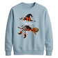 Custom name witch broomstick Halloween Unisex Sweatshirt