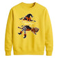 Custom name witch broomstick Halloween Unisex Sweatshirt