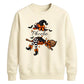 Custom name witch broomstick Halloween Unisex Sweatshirt