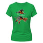Custom name witch legs graphic Halloween ladies t-shirt