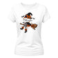 Custom name witch legs graphic Halloween ladies t-shirt