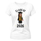 Custom Photo Ladies T-Shirt Class of 2026 Graduation Gift for Her