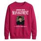 Custom Photo Under New Management Bride Groom Unisex Sweatshirt