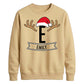 Custom Santa Antlers Monogram Christmas Unisex Sweatshirt