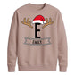 Custom Santa Antlers Monogram Christmas Unisex Sweatshirt