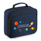 Space Rocket Kids Lunch Bag with Custom Name Insulated Lunch Bag Cooler Box