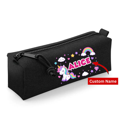 Unicorn Kids Pencil Case with Custom Name