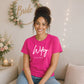Custom Wedding Date Script Graphic Bride Ladies T-Shirt