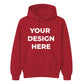 Customisable graphic print premium layering unisex hoodie