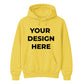 Customisable graphic print premium layering unisex hoodie