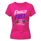 Customised Finally Free School Leavers Ladies Fit T-Shirt
