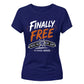 Customised Finally Free School Leavers Ladies Fit T-Shirt