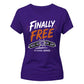 Customised Finally Free School Leavers Ladies Fit T-Shirt