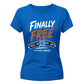Customised Finally Free School Leavers Ladies Fit T-Shirt