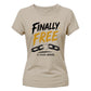 Customised Finally Free School Leavers Ladies Fit T-Shirt