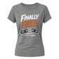Customised Finally Free School Leavers Ladies Fit T-Shirt