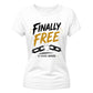 Customised Finally Free School Leavers Ladies Fit T-Shirt
