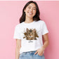 Customised Paint Splash Pet Photo Ladies T-Shirt