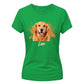 Customised Paint Splash Pet Photo Ladies T-Shirt