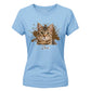 Customised Paint Splash Pet Photo Ladies T-Shirt