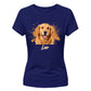 Customised Paint Splash Pet Photo Ladies T-Shirt