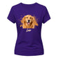 Customised Paint Splash Pet Photo Ladies T-Shirt