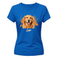 Customised Paint Splash Pet Photo Ladies T-Shirt