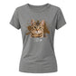 Customised Paint Splash Pet Photo Ladies T-Shirt