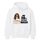 Cute 20th Birthday Queen Personalised Happy Birthday hoodie