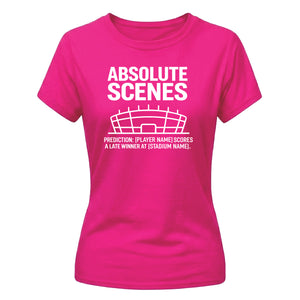 Cute Absolute Scenes Personliase Football Tournament ladies Fit T-Shirt