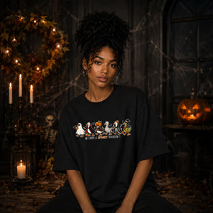 Cute adorable costumed ducks Halloween Oversized T-Shirt
