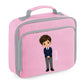 Kids Lunch Bag with Custom Name School Boy Insulated Lunch Bag Cooler Box