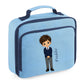 Kids Lunch Bag with Custom Name School Boy Insulated Lunch Bag Cooler Box