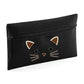Kids Quadra Pencil Case Black Cat Face Cute Girls Pencil Case