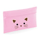 Kids Quadra Pencil Case Black Cat Face Cute Girls Pencil Case
