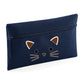 Kids Quadra Pencil Case Black Cat Face Cute Girls Pencil Case