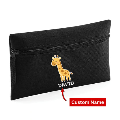 Cute Bear Kids Pencil Case with Custom Name